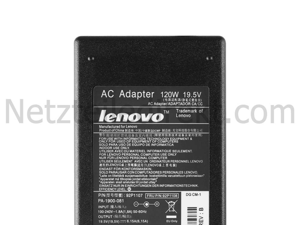 120W Genuine Lenovo C540-538 C540-536 C540-532 C540-530 Netzteil