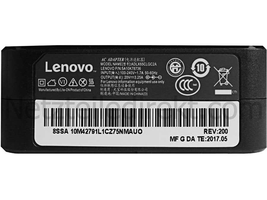 Original 65W Lenovo ADLX65CLGE2A Netzteil Ladegerät