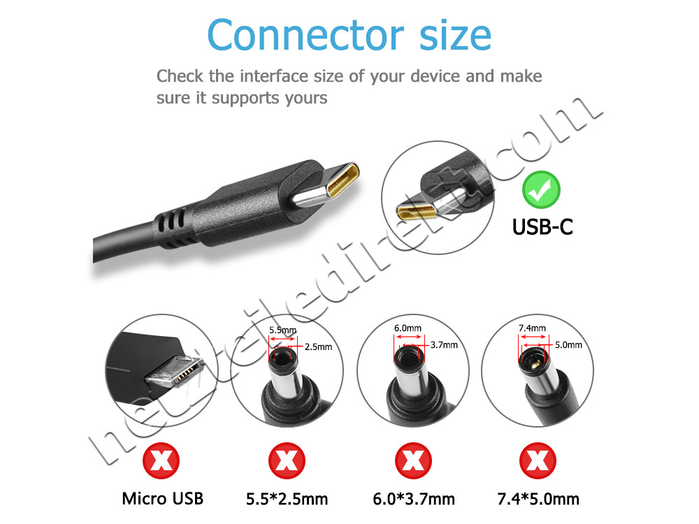 65W USB-C Lenovo ThinkPad X1 Tablet 2nd Gen 20JC Netzteil Ladegerät
