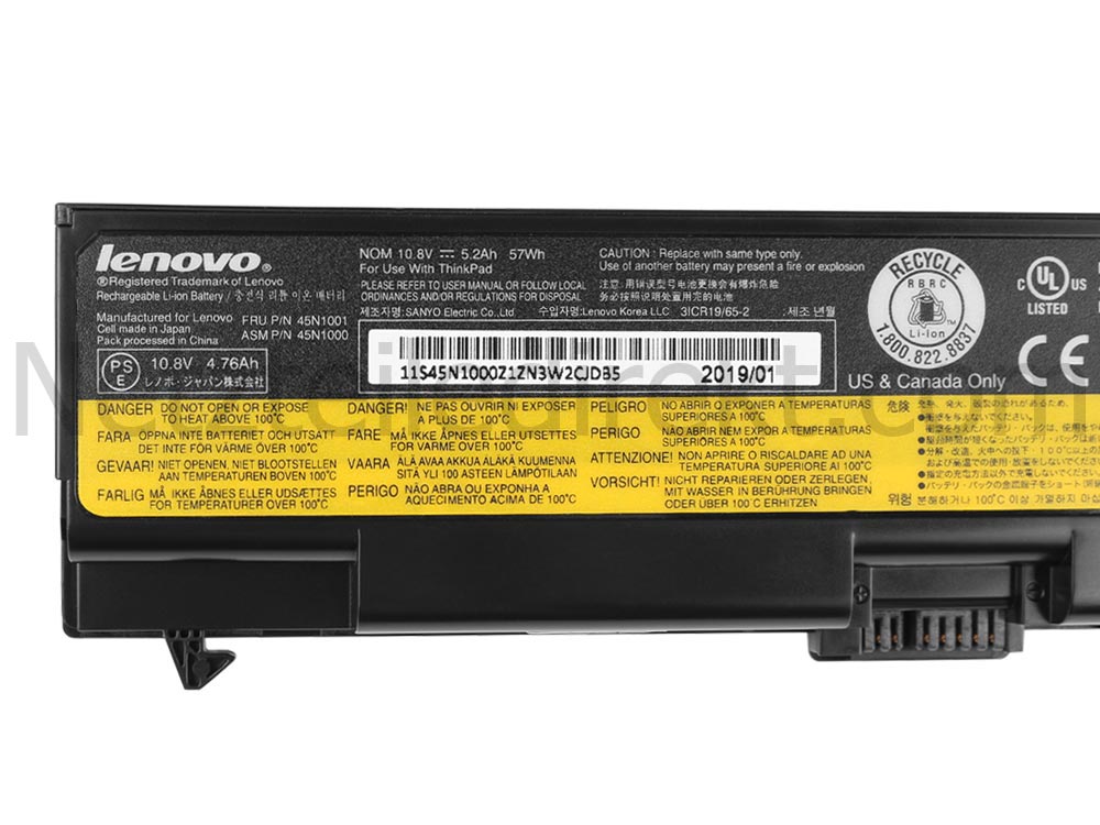 Original 5200mAh 57Wh Lenovo ThinkPad Edge 14 (0578-F5U) Akku
