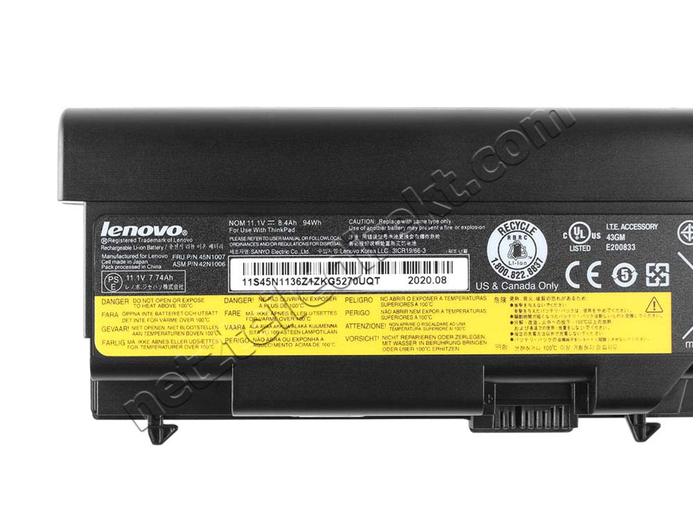 9 Zellen Lenovo ThinkPad T410 2522-88U 2522-23U Akku
