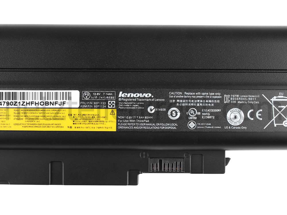 Original 7800mAh 85Wh 9-Zellen Lenovo ThinkPad T61 Akku