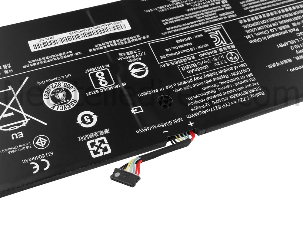 6268mAh 48Wh 4 Zellen Lenovo Ideapad 720S-13IKB 81BV Akku