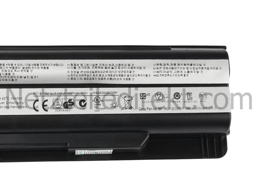 4400mah 6 Zellen MSI GE70 2PC-067CZ 2PC-072XPL Akku