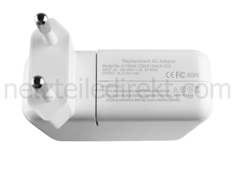 Netzteil für 60W Apple MacBook Pro 13 Ende 2011 Magsafe 1