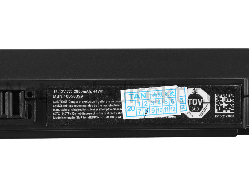 Original 2950mAh Akku für Medion Akoya P6669 MD 60253 MD60253