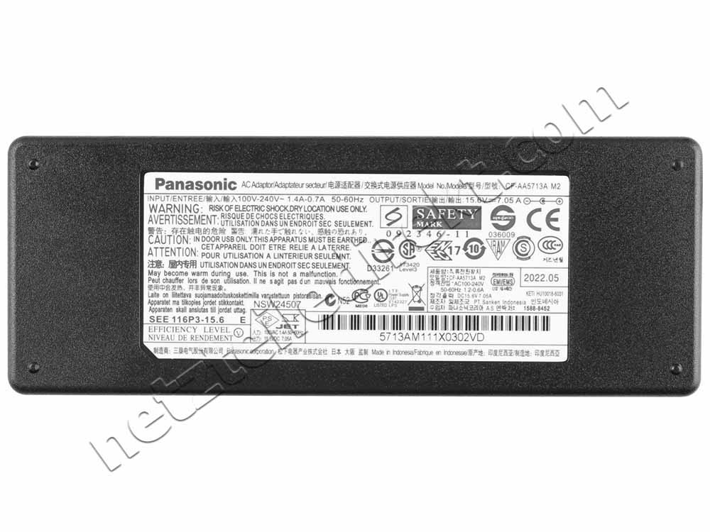 110W 15.6V 7.05A CF-AA5713AM1 CF-AA5713AM Netzteil