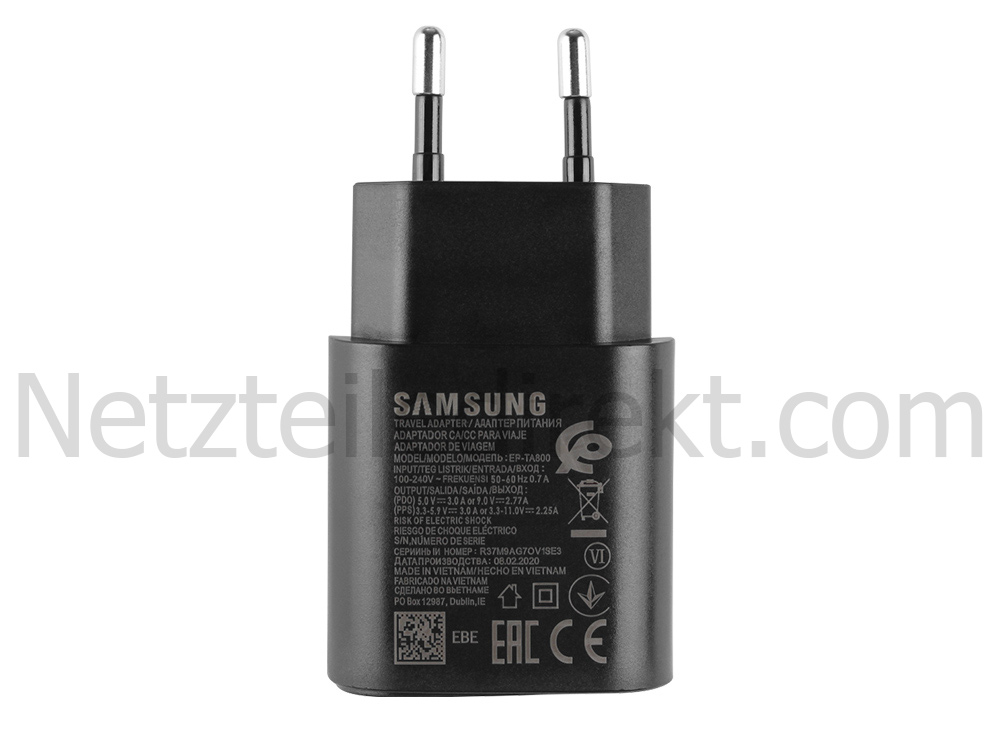 Original 25W Samsung Galaxy Tab S6 Lite SM-P619 Netzteil Ladegerät