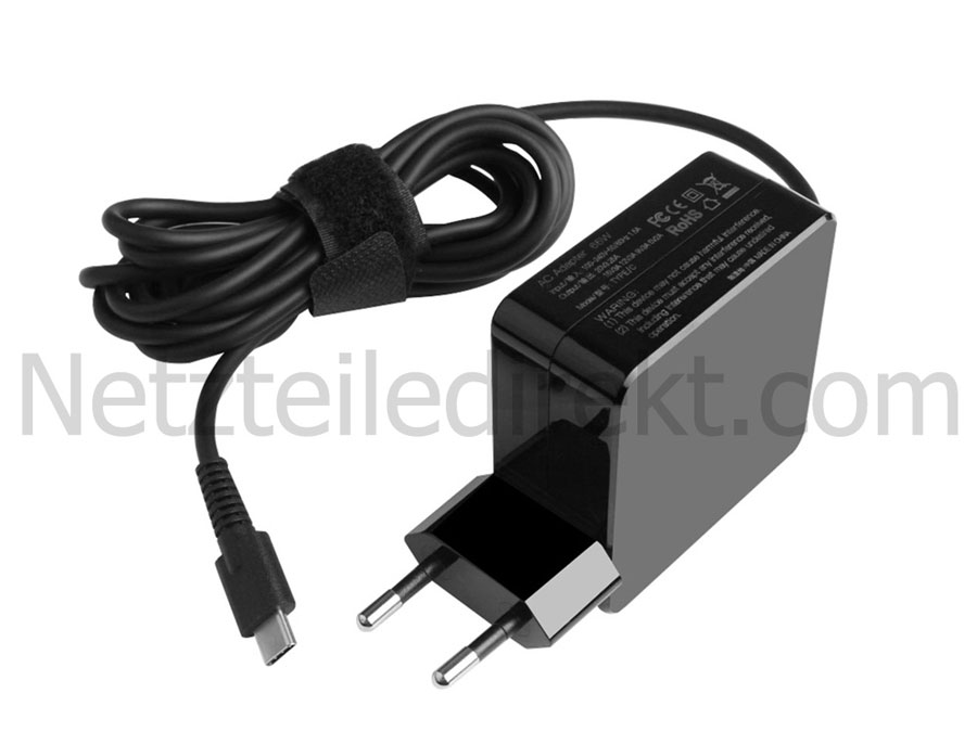 65W USB-C Netzteil Ladegerät Toshiba Portege X30-E1346