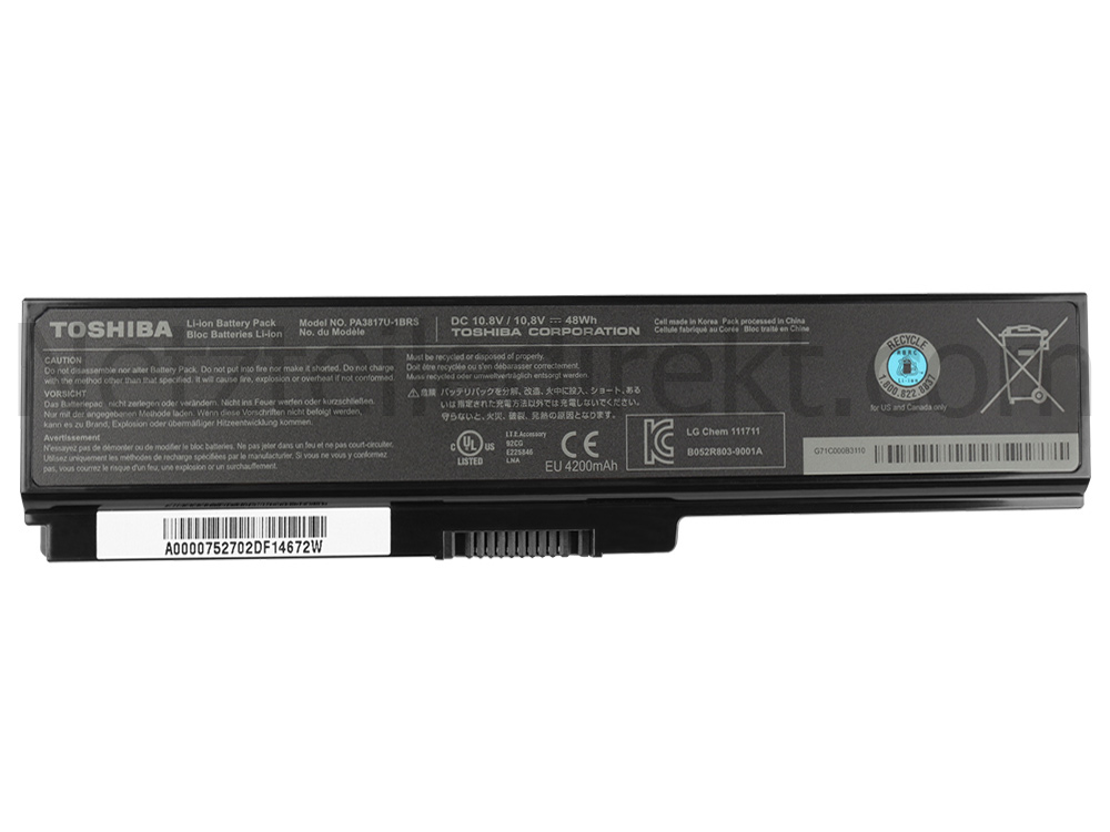 6 Zellen Toshiba PA3635U-1BAS PA3635U-1BRM PA3635U-1BRS Akku