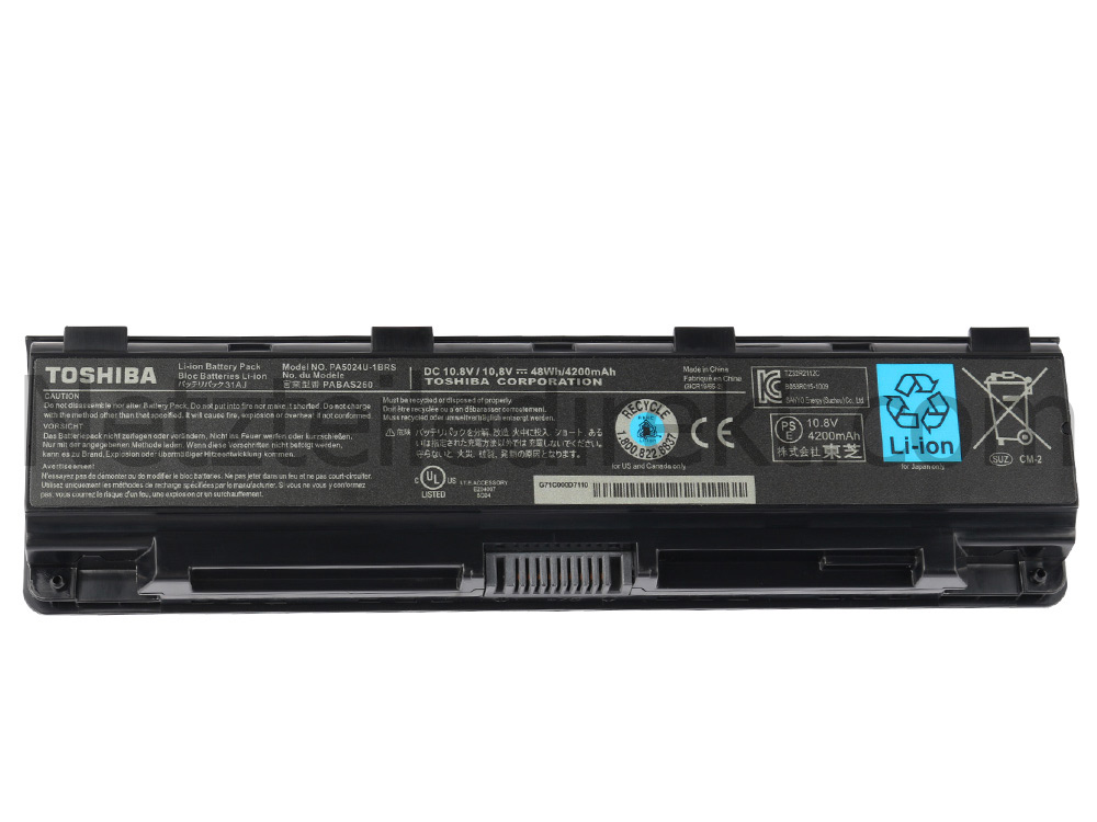 9 Zellen Toshiba Satellite C75D-B7230 C75D-B7260 Akku
