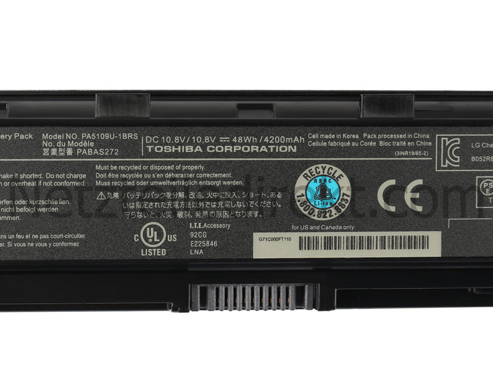 4200mah Toshiba Satellite C55-A-1CQ C55-A-1CR C55-A-1EH Akku