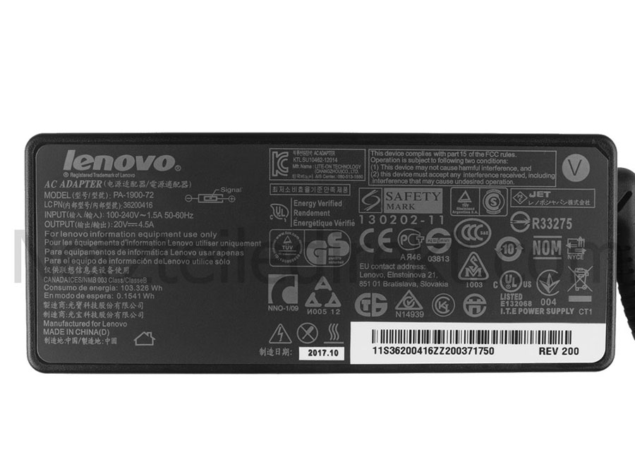 Original 90W Netzteil Ladegerät Lenovo ThinkPad P50 20EQ