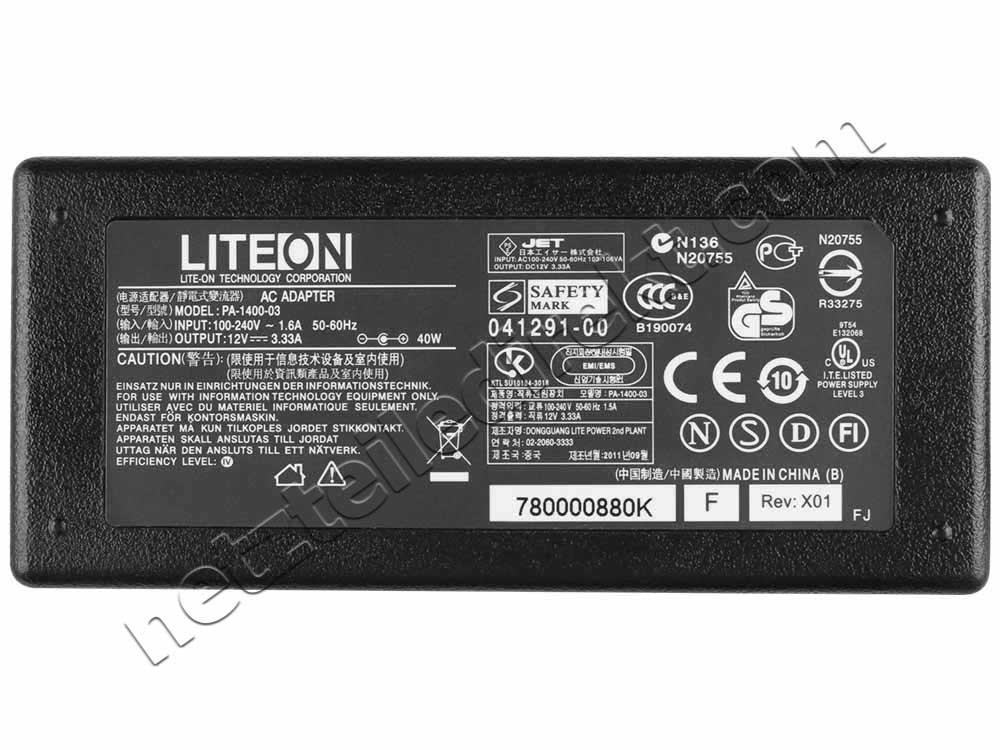 40W Dell S2330MXc S2440Lb S2216H S2216M Netzteil