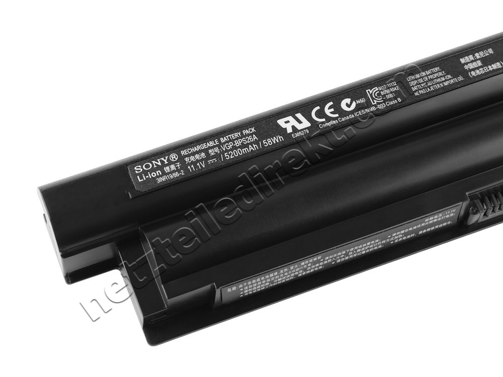 6 Zellen Sony Vaio SV-E1711C5E/W E1711X1EB Akku